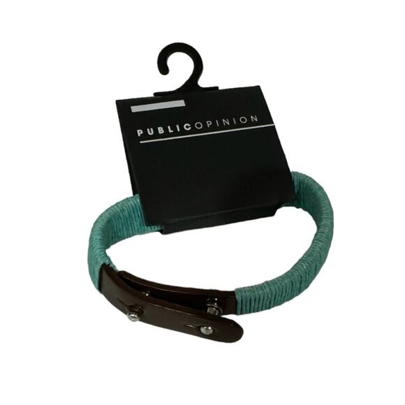 Nordstrom Public Opinion Blue String Wrapped Snap Bracelet - Picture 1 of 3